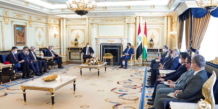 CHP heyeti Erbil'de IKBY Başbakanı Barzani ile görüştü