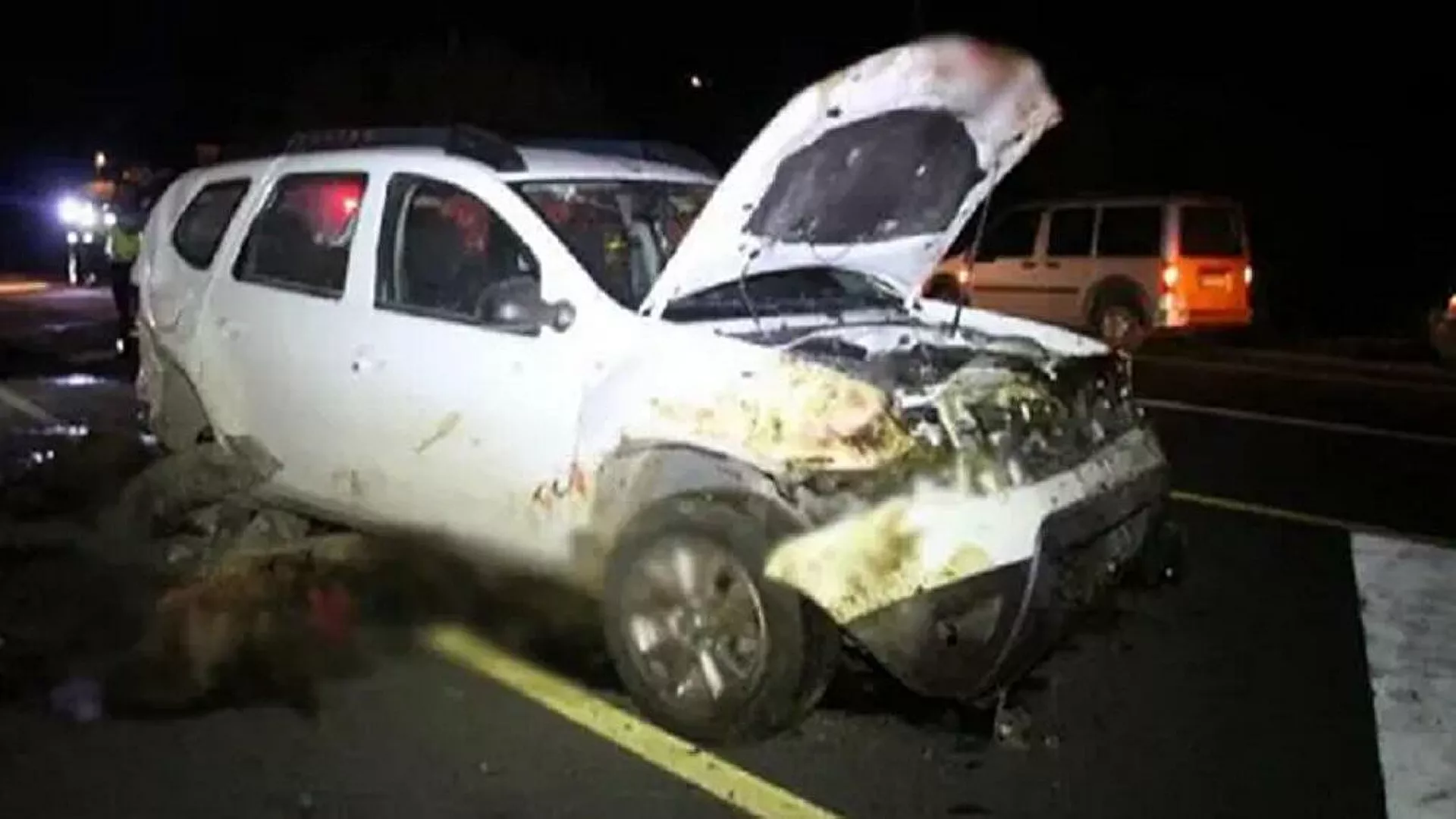 İki otomobil koyun sürüne daldı