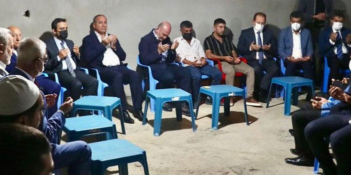 Soylu'dan Miraç'ın ailesine taziye ziyareti