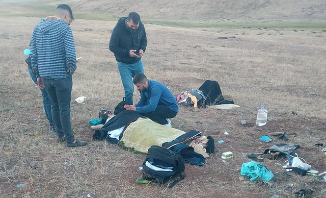 Şarampole devrilen otomobildeki 1 bebek öldü