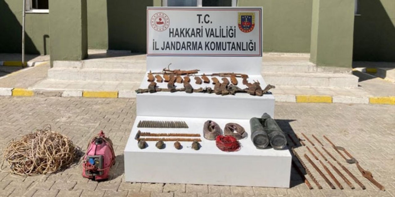 Yüksekova'da mühimmat ele geçirildi