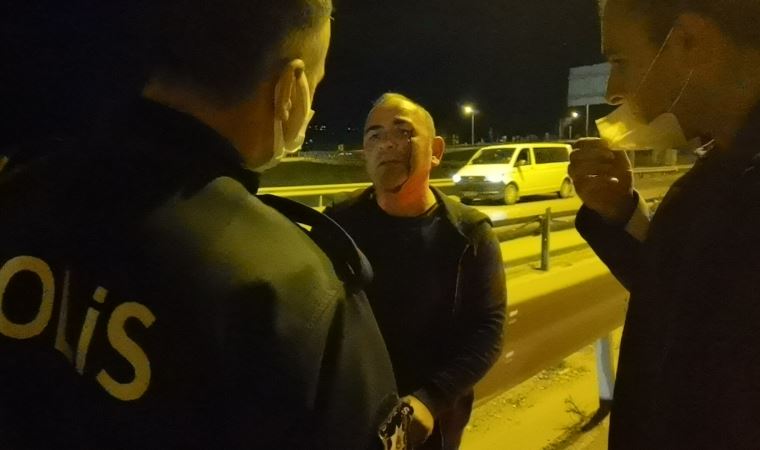 Tır sürücüsünü beyzbol sopasıyla darbedip kaçtı, zincirleme kazaya neden oldu