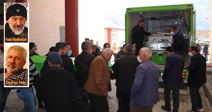 Hakkari'de ölen 2 işçinin cenazesi memleketlerine gönderildi