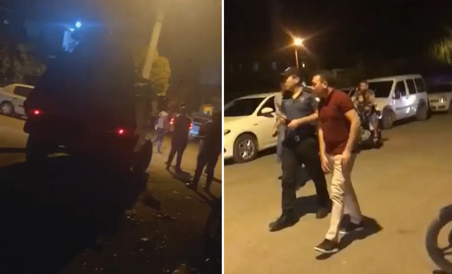 Barışmak istediler silahla birbirlerine girdiler