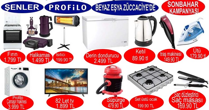“Şenler Profilo Beyaz Eşya”da Sonbahara özel indirim