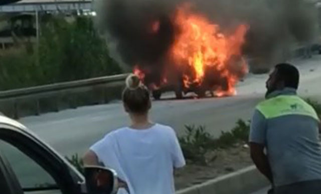 Alev topuna döndü: 2 yaralı