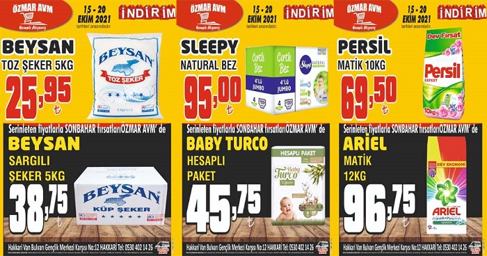 Hakkari Özmar AVM'de Sonbahar kampanyası devam ediyor