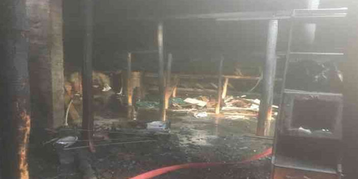 Hakkari'de bir evin çatısında yangın