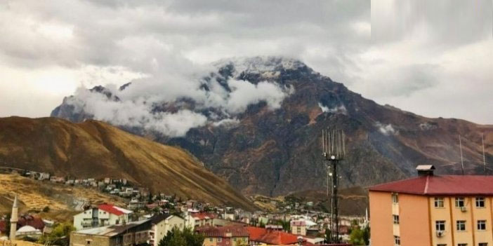 Hakkari’nin dağlarına kar yağdı