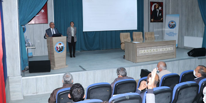 Hakkari'de Milli Eğitim Müdürlüğü çalışanlarına İSG eğitimi verildi