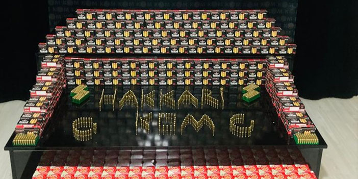 Hakkari'de bir araçta 19 bin 800 fişek ele geçirildi