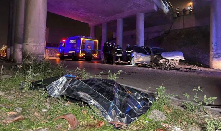 Araç köprü arasından düştü: 1 kişi ölü