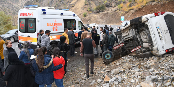 Hakkari Çukurca yolunda kaza: 1 yaralı