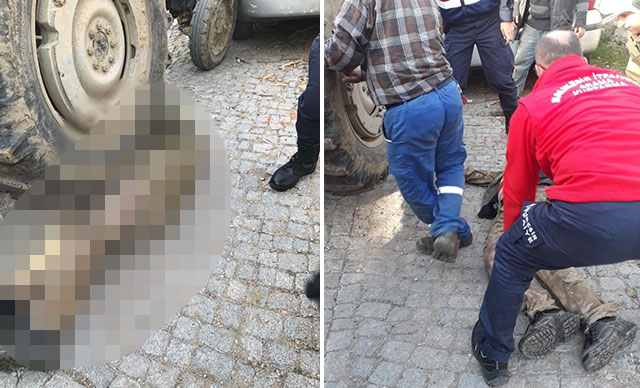 Traktörünün altında kalıp, öldü