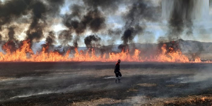 Yüksekova Nehil Sazlığında yangın