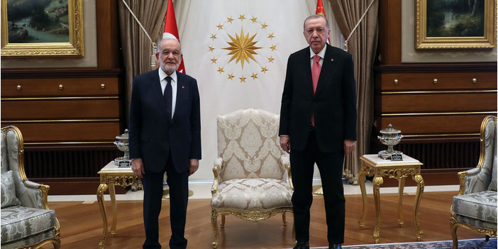 Erdoğan ile Karamollaoğlu görüştü