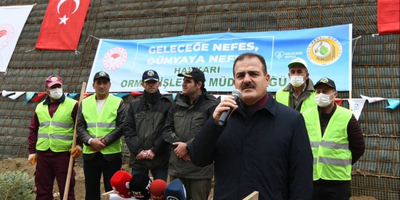 VALİ AKBIYIK, HAKKARİ'DE 87 BİN FİDAN DİKECEĞİZ