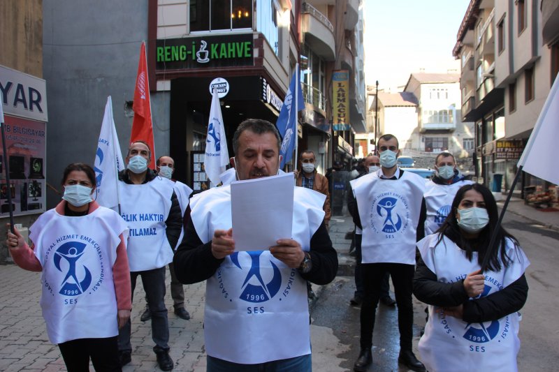 Hakkari SES; Maaş artışı tüm sağlık emekçileri için uygulansın