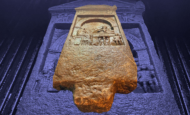 Mezar taşını jandarmaya satmaya çalışan muhtar yakalandı