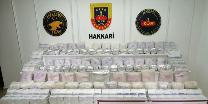 Hakkari kırsalında 89 kilogram eroin ele geçirildi