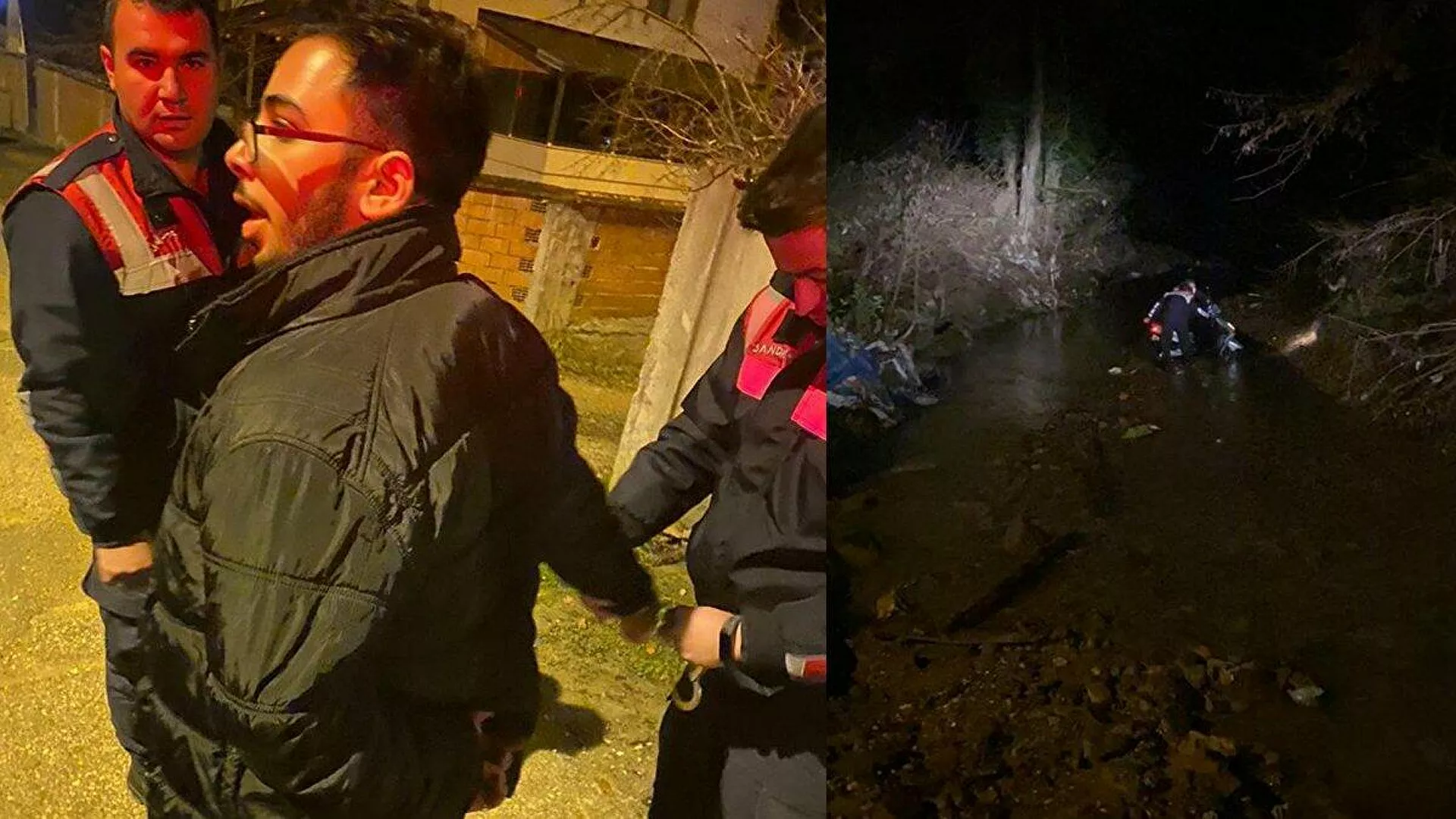 Çaldığı elektrikli bisikleti şarjı bitince dereye attı