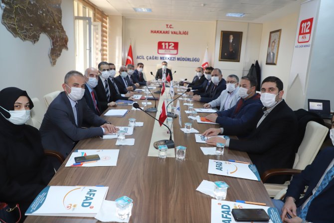 Hakkari'de İl Afet Risk Azaltma Planını toplantısı yapıldı