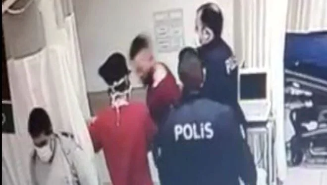 Doktora kafa atan saldırgan yeniden gözaltında