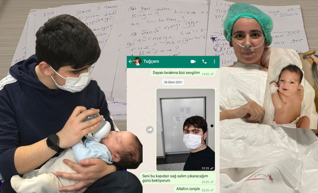 Hamileyken Kovid'e yakalandı, yapay kalp akciğer makinesindeyken mektuplarla hayata bağlandı