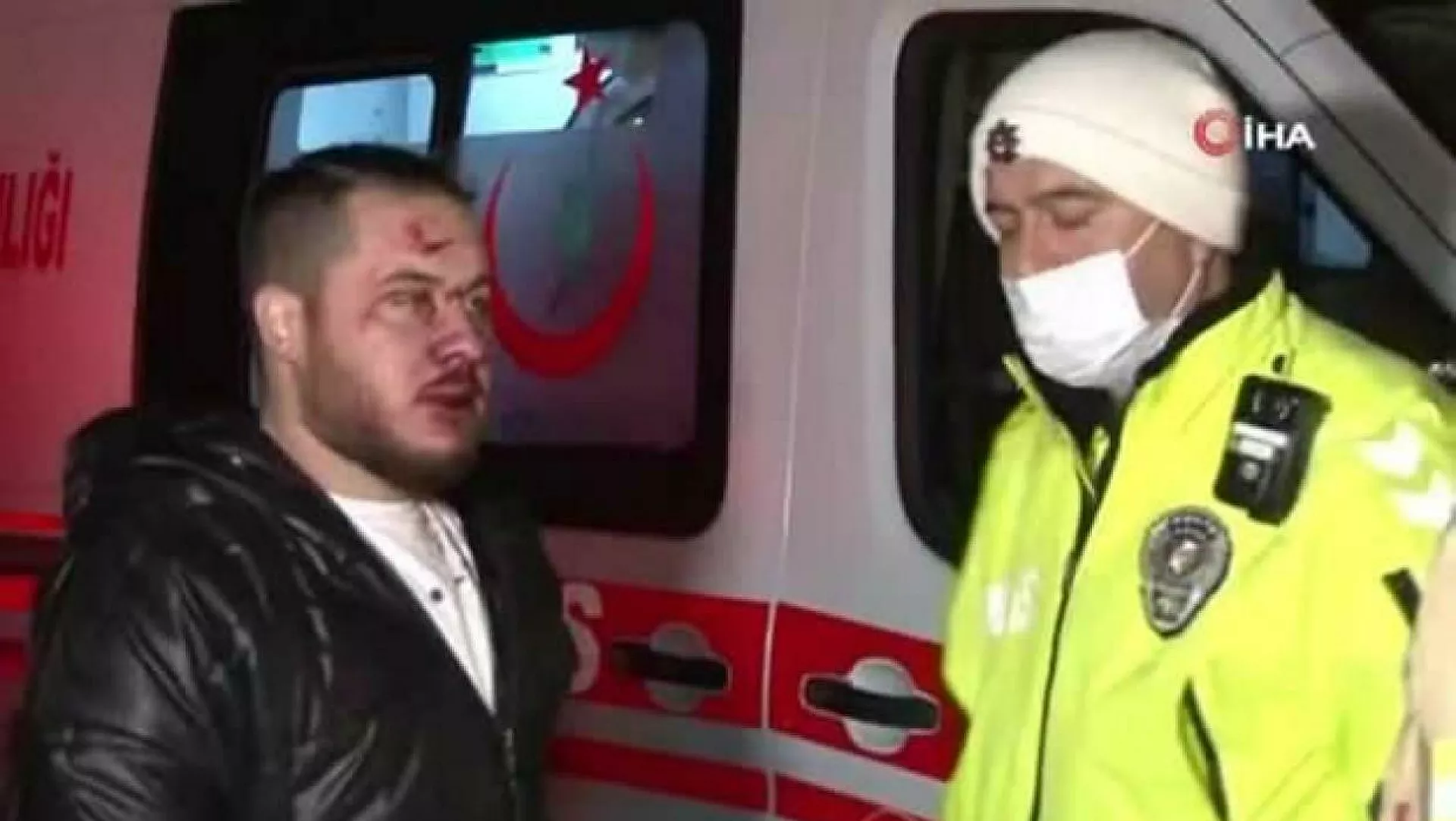 Kazada yaralandı: Çek kanka güzel çek