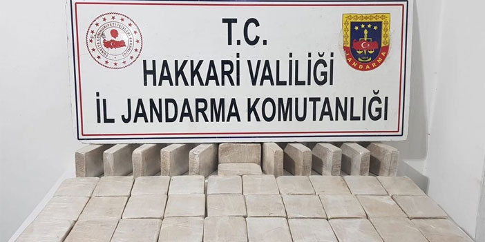 Şemdinli'de 44 kilo eroin ele geçirildi