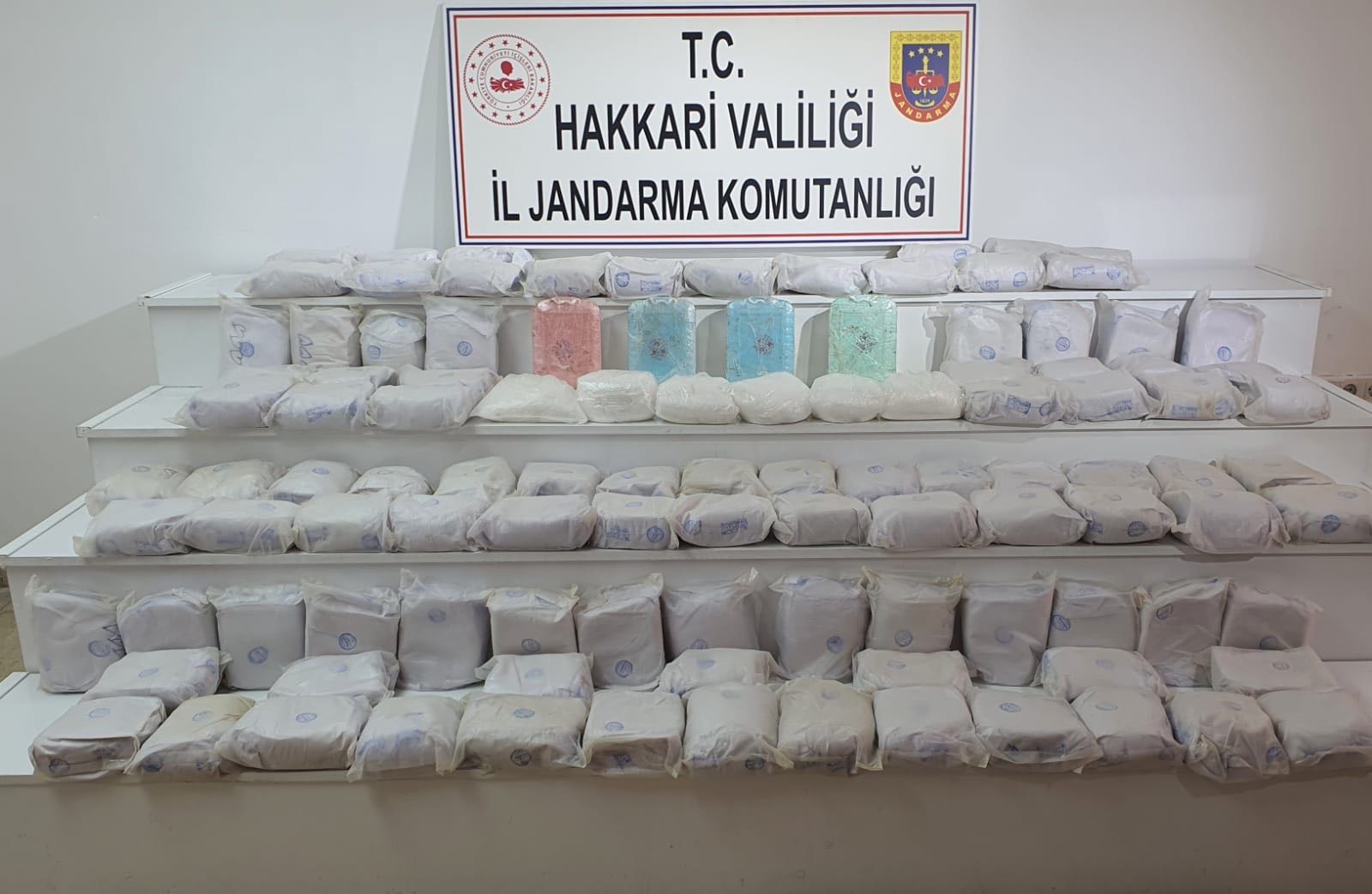 Yüksekova'da İHA Destekli Operasyonda 114 kilo uyuşturucu Ele Geçirildi