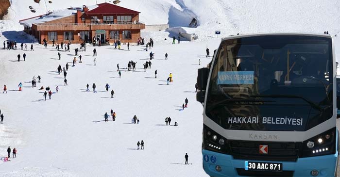 Hakkari belediyesinin kayak merkezi seferleri başlıyor