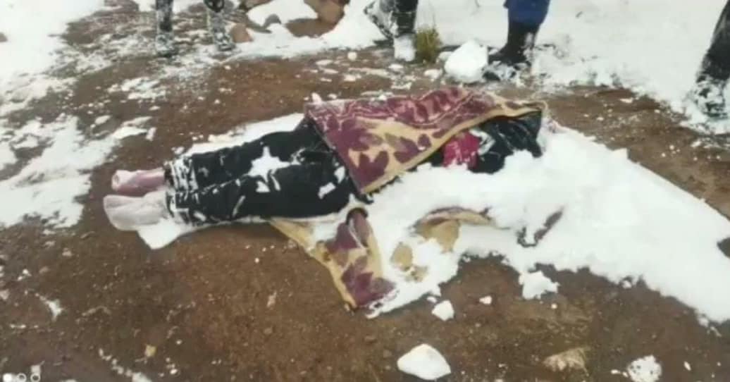 Yürek parçalayan görüntü!