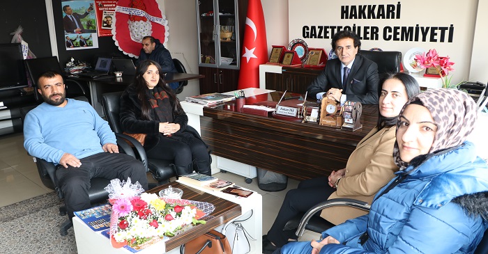 Hakkari Gazeteciler Cemiyeti'ne ziyaretler devam ediyor