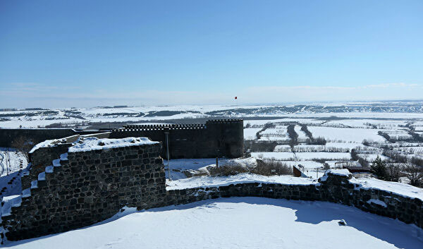 Diyarbakır'da kar manzaraları