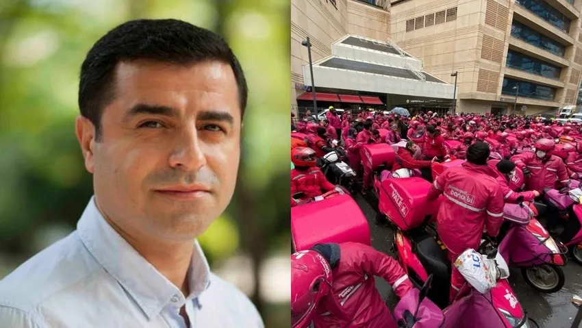 Demirtaş'tan kuryelere destek