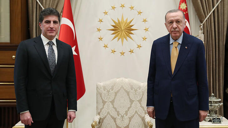 Erdoğan, Barzani'yi kabul etti
