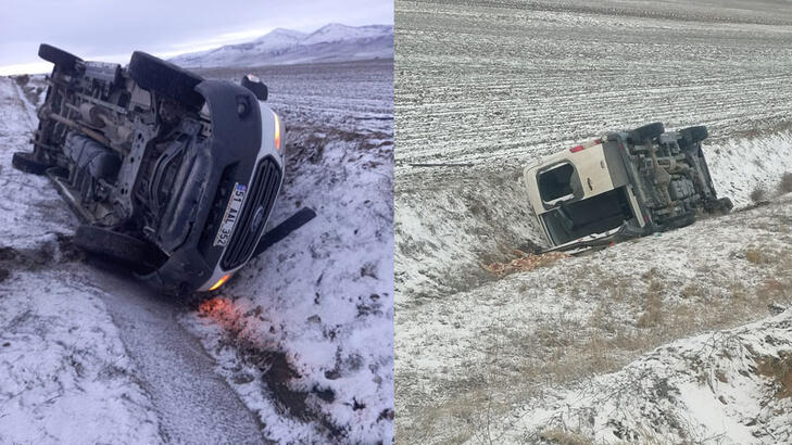 İşçi servisi devrildi: 1 ölü, 8 yaralı