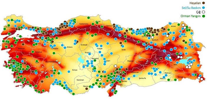 AFAD, Türkiye'nin 'afet risk haritası'nı çıkardı