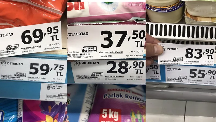 Fiyat etiketlerinde yeni dönem