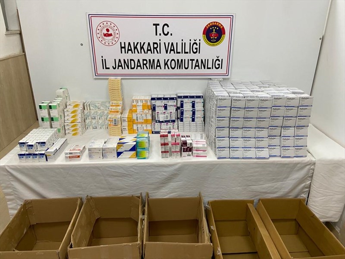 Hakkari'de 2 bin 330 paket kırmızı reçeteli ilaç ele geçirildi