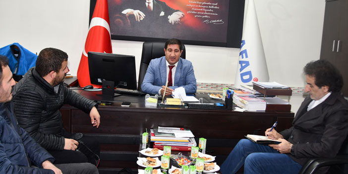 AFAD İl Müdürü Karadeniz, gazetecilerle bir araya geldi