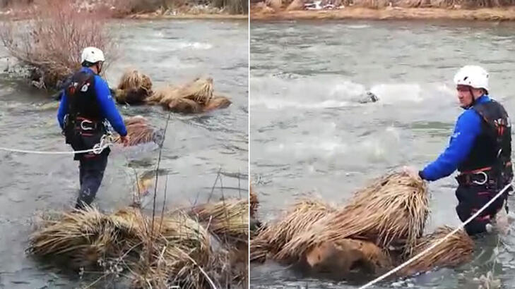 Çaya düşen ördeğin peşinden giden avcı boğuldu