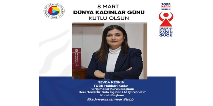 Başkan Keskin'den 8 Mart mesajı