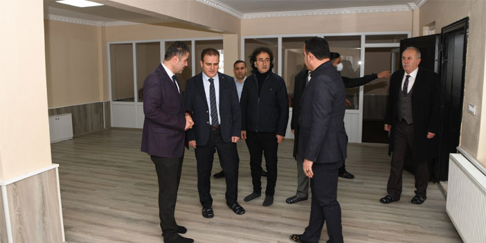 Vali Akbıyık Kadın Taziye Evi'nde incelemelerde bulundu