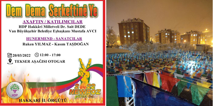 Hakkari'de Newroz hazırlıkları tamamlandı