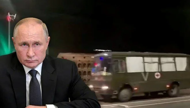 Putin'in 'Ceset' konvoyu