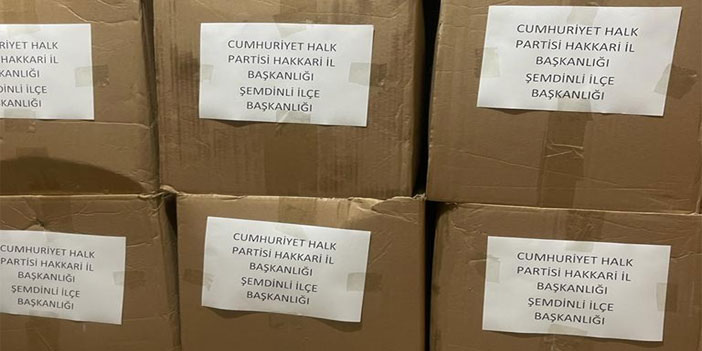 Şemdinli CHP'den bin aileye destek!