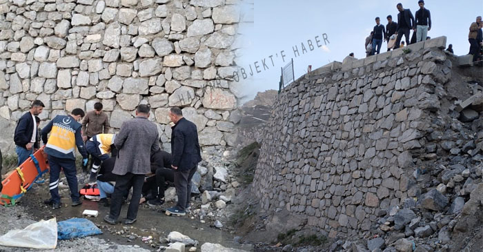 Hakkari'de tek şeritli yol az daha can alıyordu