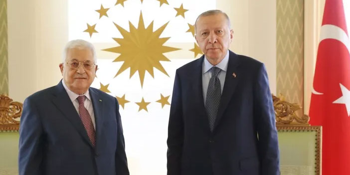 Erdoğan Abbas'la görüştü